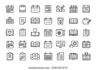 Study Planner Line Art Icon Ideas.eps
