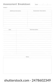 Study Planning Page, Planner Sheet A4 a comprehensive set of tools designed to streamline your academic journey