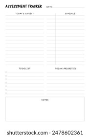 Study Planning Page, Planner Sheet A4 a comprehensive set of tools designed to streamline your academic journey