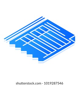 Study program isometric icon 
