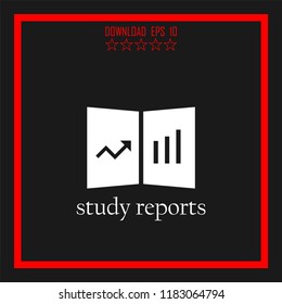 study reports vector icon
