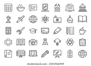 Línea de recursos de estudio de diseño de iconos de arte.eps
