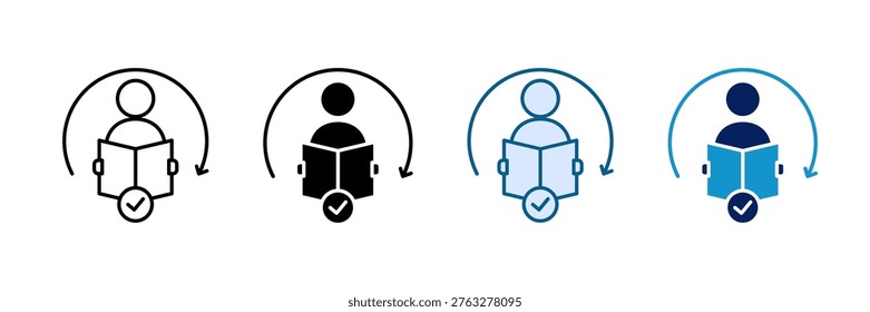 Study Revision Icon Set Multiple Style Collection