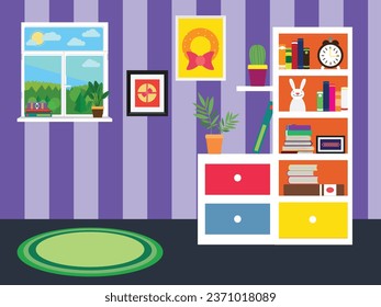 Study room vector illustration design  