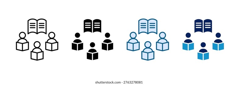 Study Session Icon Set Multiple Style Collection