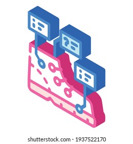 estudio de la producción de calzado vector de ícono isométrico. estudio de la señal de producción de calzado. ilustración de símbolo aislado