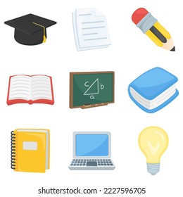 Study Sign Emoji Icon Illustration. Learning Vector Symbol Emoticon Design Clip Art Sign Comic Style.