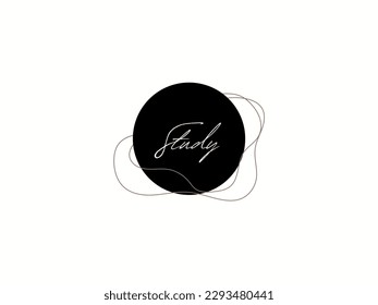 Signo de "estudio" o icono con tema blanco y negro