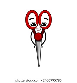 study stationery character cartoon. eraser children, student ruler, mascot face study stationery character sign. isolated symbol vector illustration