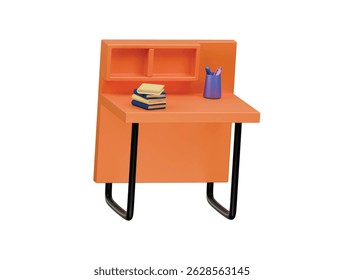 study table icon 3d illustration render