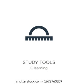 Study tools icon vector. Trendy flat study tools icon from e learning collection isolated on white background. Vector illustration can be used for web and mobile graphic design, logo, eps10