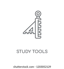Study tools linear icon. Study tools concept stroke symbol design. Thin graphic elements vector illustration, outline pattern on a white background, eps 10.