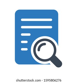 study vector glyph color icon 