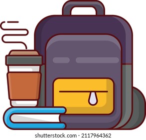 study Vector illustration isolated on a transparent background. vector line flat icons for concept or web graphics.