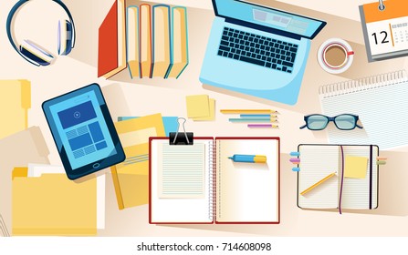 Studying and Education Concept Vector Illustration