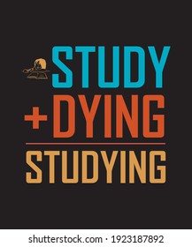 Studying funny math calculation t shirt mug and other print on demand product vector 