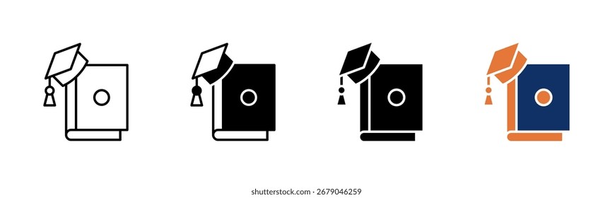 Studying icon sheet multiple style collection