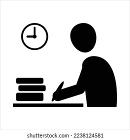 Icono de estudio ilustración gráfica vectorial