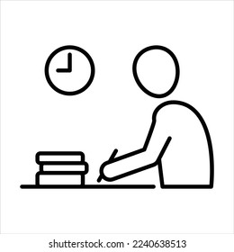 Icono de estudio ilustración gráfica vectorial