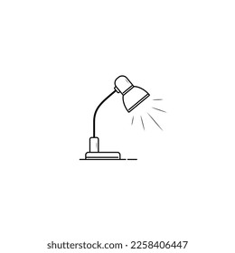 Studium des Leuchtensymbols einzelne Vektorgrafiken