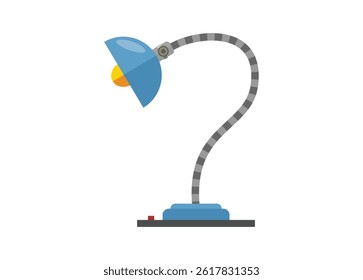 Studying lamp. simple flat illustration