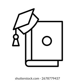 Studying line icon vector collection