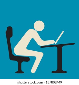 studying person in the office