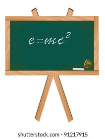 Studying Physics Blackboard Theory of Relativity
