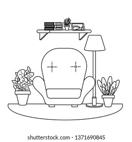 studying room icon black and white