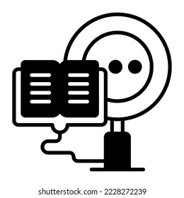 Estudio, búsqueda, Diseño plano de conceptos modernos, Concepto de ilustración vectorial de calidad premium. Símbolo vector.