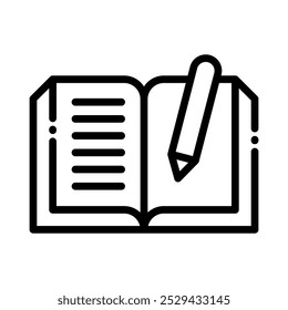studying simple icons vector illustration