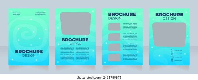 Studying star patterns and constellations blank brochure design. Template set with copy space for text. Premade corporate reports collection. Editable 4 paper pages. Arial Black, Regular fonts used