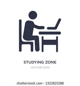 studying zone icon on white background. Simple element illustration from Other concept. studying zone sign icon symbol design.