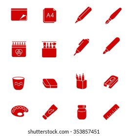 Stuff for art as glyph icons / There are some types of stuff for drawing and painting