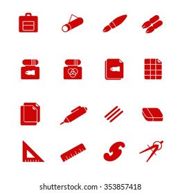 Stuff for drafting as glyph icons / There are some types of paper and devices for drafting