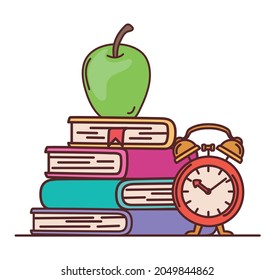 stuff for school over white