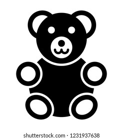 Stuff toy solid icon design