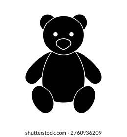 Stuffed Animal silhouette vector art Illustration