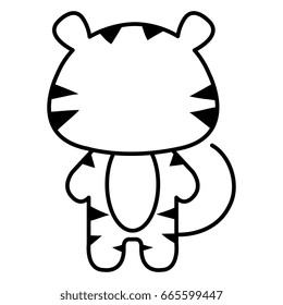 Stuffed animal tiger
