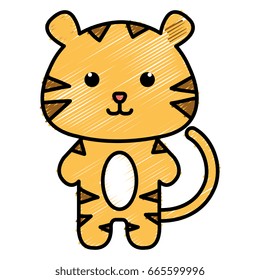 Stuffed animal tiger