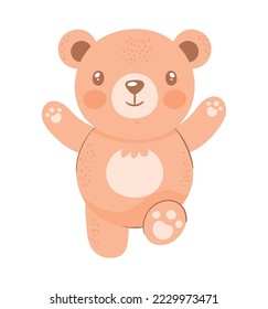 stuffed brown bear teddy icon