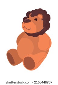 icono del león lindo relleno aislado