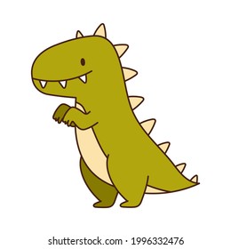 Stuffed Dinosaur Toy for Children to Play Vector Illustration