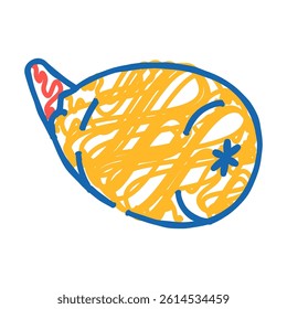 stuffed olive doodle icon sketch vector. stuffed olive sign. isolated symbol illustration