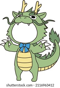 Stuffed Oriental Dragon.
Snap a picture of your face into the photo frame.