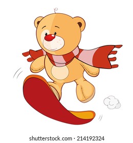 A stuffed toy bear cub cartoon 