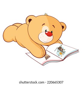 A stuffed toy bear cub  cartoon 