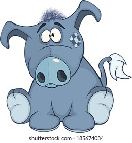The stuffed toy burro cartoon 