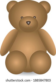 Stuffed toy teddy bear vector