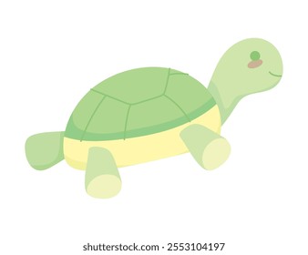 Icono de juguete de tortuga de peluche aislado